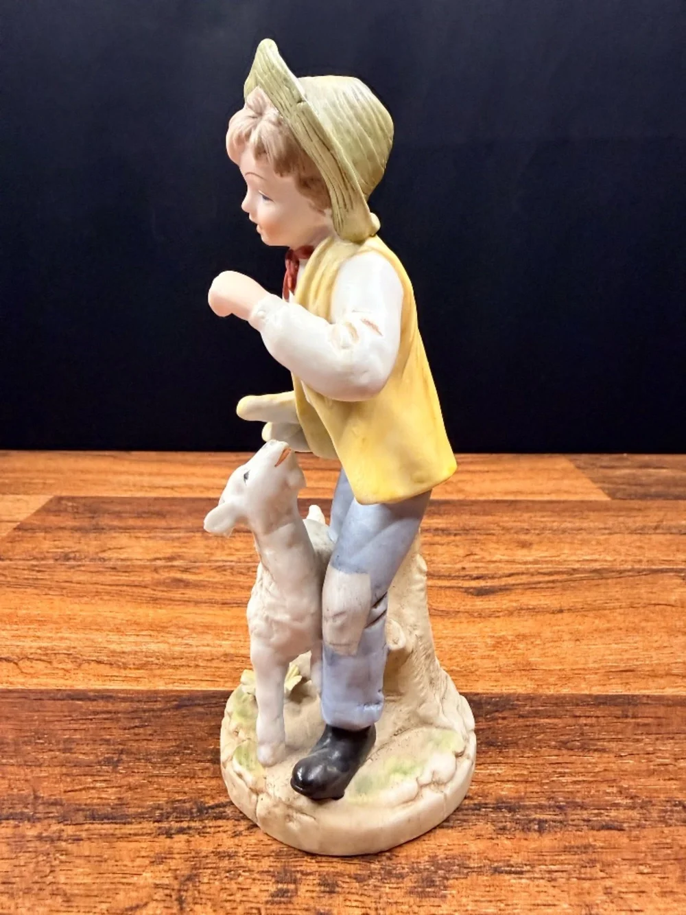 ARDALT LENWILE China Hand Painted Boy with Goat Figurine